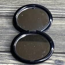 Vintage JC Penney Black Oval Compact Make-Up Mirror | eBay