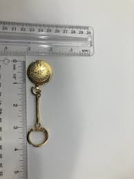 Vintage Clock Face Gold Tone Keychain | eBay