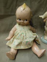 Lot - 2 Large Composition Kewpie dolls