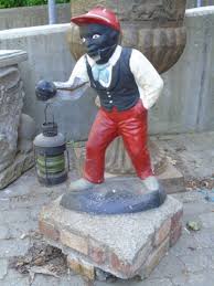 Sold at Auction: Antique Lawn Jockey Garden / Driveway Statue
