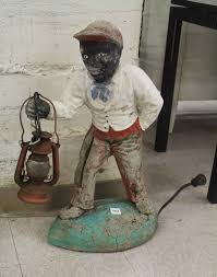 Lot - VINTAGE CONCRETE 'LAWN JOCKEY' FIGURE