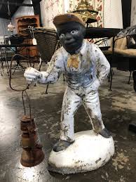 Lot - Vintage Concrete Lawn Jockey