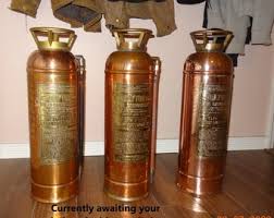 Vintage Copper Brass Fire Extinguisher End Table, Side Table or Night Stand - Etsy