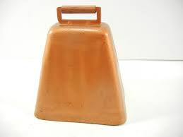 Vintage Metal Cow Bell Hand Made Rustic Farmhouse Copper ...