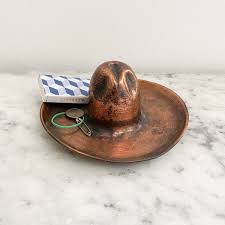 Vintage Copper Cowboy Hat. Copper Cowboy Hat Ashtray. Copper Trinket Dish. Vintage Western Decor. Texas Cowboy Hat Change Dish - Etsy México