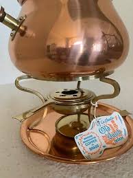 Vintage Copper & Brass Dutch Design Fondue Pot | eBay