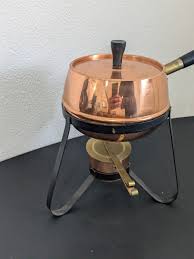 Vintage Coppercraft Guild Fondue Set / "Used Only As A ...