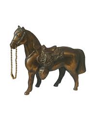 Horse Sculpture Figurine Statue Vtg Antique Foal Copper ...