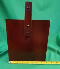 Vintage Wood 2 Drawers Fold Away Mirror Vanity Jewelry Box Shaving WOODWARE-KS | eBay