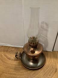 Vintage Antique 50's table side bedside copper gas lamp | eBay