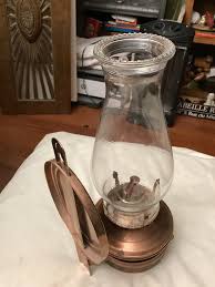 Pair of Vintage Copper Wall – Mount Oil Lamps | Chairish