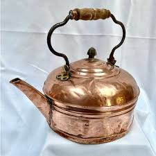 Early 1900s Copper Tea Kettle | Chairish