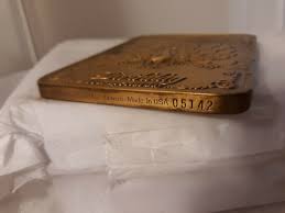 Vtg Gerald C Henry Peacock Birthday Poem Scroll Plaque Bronze 1990 USA | eBay