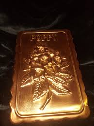 Vintage Copper POPPY Plant Wall Hanging/mold - Etsy UK