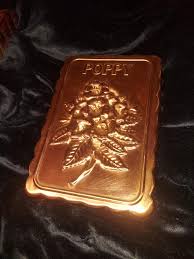 Décoration murale/moule de plantes coquelicots en cuivre vintage - Etsy France