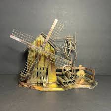 KTC | Accents | Vtg Ktc Metal Windmill Sculpture Music Box ...