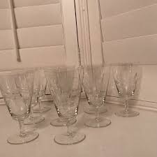 Vintage Rosenthal Crystal Glasses - Set of 9 | Chairish