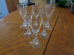 Six (6) Clear Glass 4-1/2" Cordial Stems, Attributed to Cambridge #3775. Great Undamaged Condition! - Etsy