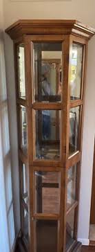 two wood curio cabinet with glass doors - $250 EACH | eBay