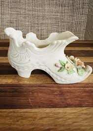 Vintage Antique Ivory by Lefton Japan Porcelain Shoe ...