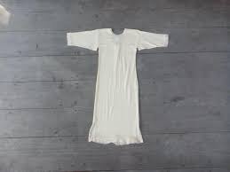 Vintage 70s Lace Trim Nightdress: Shaped Bodice, Made in ...