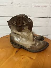 Reba Womens Size 7 Cowboy Boots tan leather minimum ...