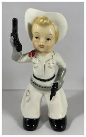 Vintage Handpainted Cowboy Figurine Japan. For Sale at Ruby Lane