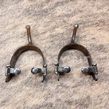 Myler Angled Long Neck Ball Spurs – Brassy Bit Tack