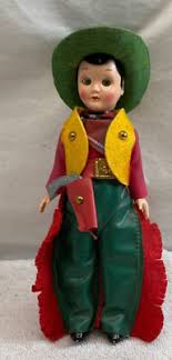 A QUEEN ANNE WESTERN DOLL "COWBOY " 7 1/2" TALL | eBay