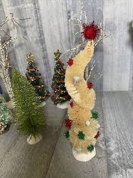 7 various Christmas village trees | eBay