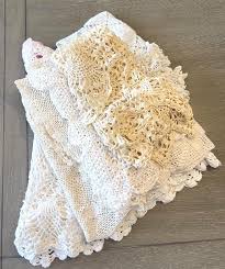 Vintage Crochet Lot: Farmhouse Decor, Craft Supplies (7 ...