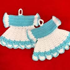 Lot of 3 Vintage Hand Crochet Potholders - Etsy