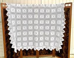 Stunning Vintage French Hand Crochet Cotton Bed Cover/throw, 165x160cm Romantic Country Cottage Home Decor France, Heavy & Great Condition - Etsy