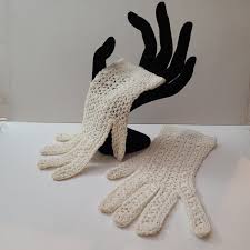 Wear Right 100% Cotton Hand Crocheted Gloves Size Small ...