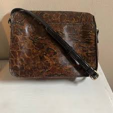 Patricia Nash | Bags | Patricia Nash Nazairecrossbody Bag Purseabstract Animal Print Brown Leather | Poshmark