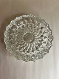 Art Deco Crystal Cut Clear Ashtray - Etsy