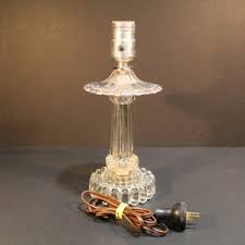 Vintage Glass Boudoir Vanity Accent Table Lamp, 1940s, - Etsy