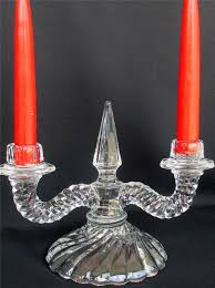 Fostoria Colony Double Light Candle Holders Set Of 2 Vintage ...