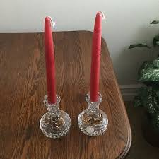 Crystal Clear" 24% Lead Crystal set of Candleholders with ...