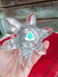 Vintage Crystal Christmas Tree 8 Inch Thick Glass for ...