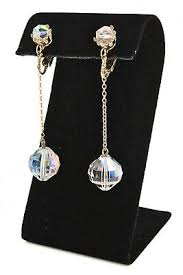 Spectacular Vendome Unsigned AB Crystals Bib Wide Necklace Earrings Set | eBay