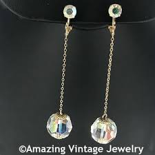 Sarah Coventry CRYSTAL LIGHTS Earrings From 1967 * Sarah Coventry Vintage Dangle Earrings * Crystal Dangle Earrings * Glass Ball Earrings - Etsy