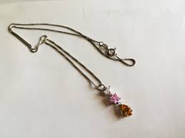 Sterling Silver 3 Stone pendent with a triangle,square and ...