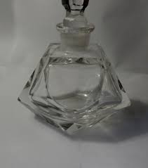 Vintage Faceted and Polished Clear Perfume Bottle | eBay
