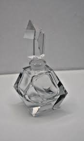 Vintage Art Deco Clear Perfume Bottle | eBay