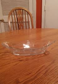 Vintage Crystal Banana boat / relish dish | eBay