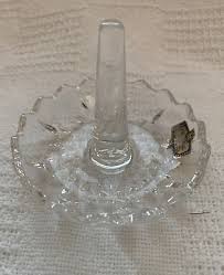 Vintage 24% Full Lead Crystal Glass Ring Holder Made in ...