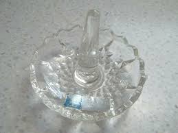 Glass Crystal Ring Holder With Tray, Nicely Detailed | eBay