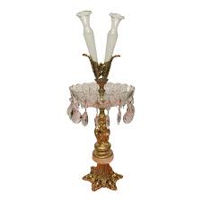 Vintage Filigree Ormolu Crystal Epergne Centerpiece Bowl ...