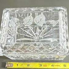 Vintage | Accents | Vintage Cut Glass Trinket Box | Poshmark